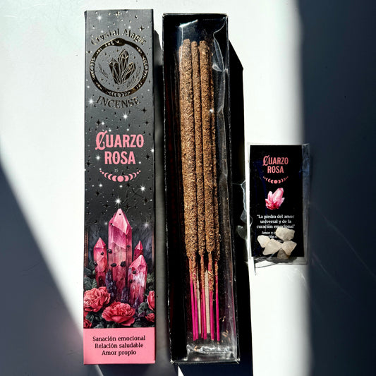 Crystal Magic Rose Quartz Incense