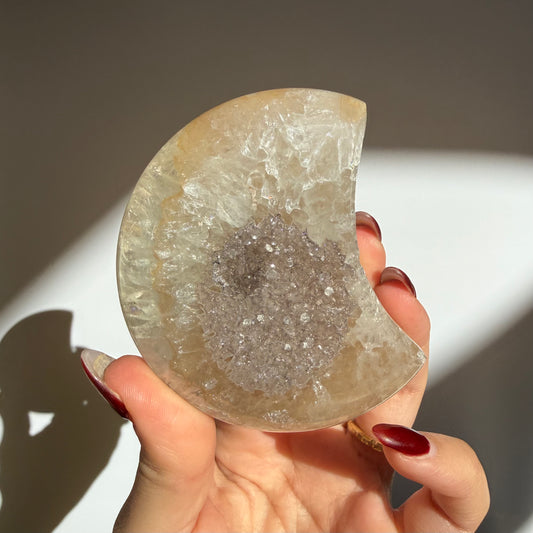 Agate Druzy Moon
