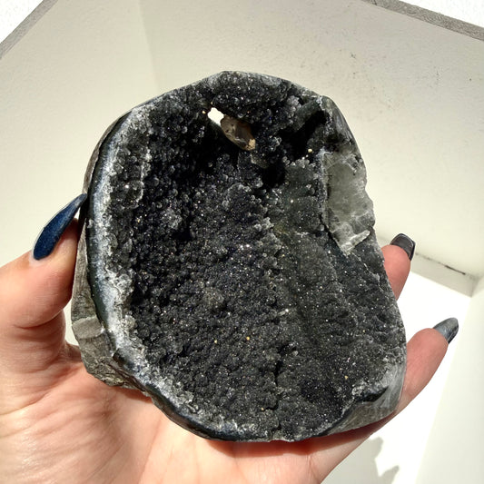 Amethyst + Calcite Cut Base