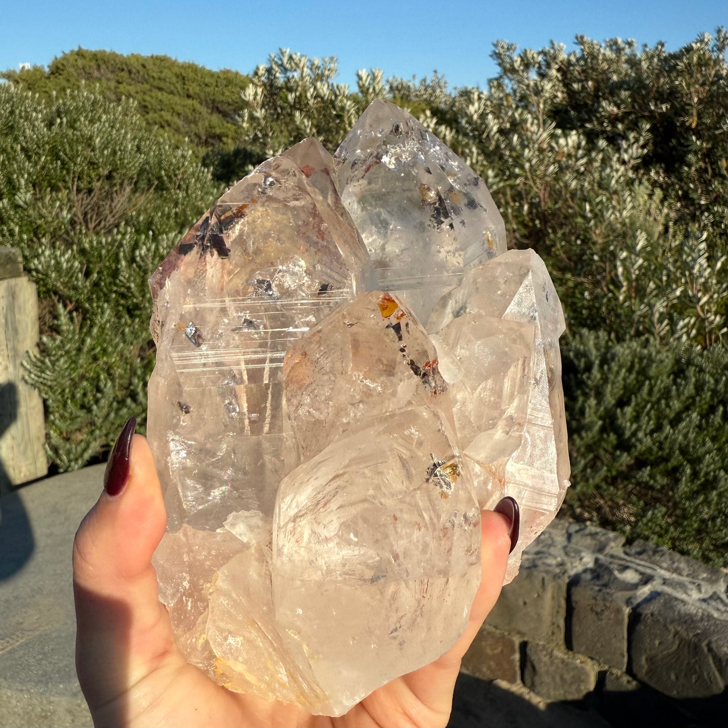 Lodalite Quartz Cluster