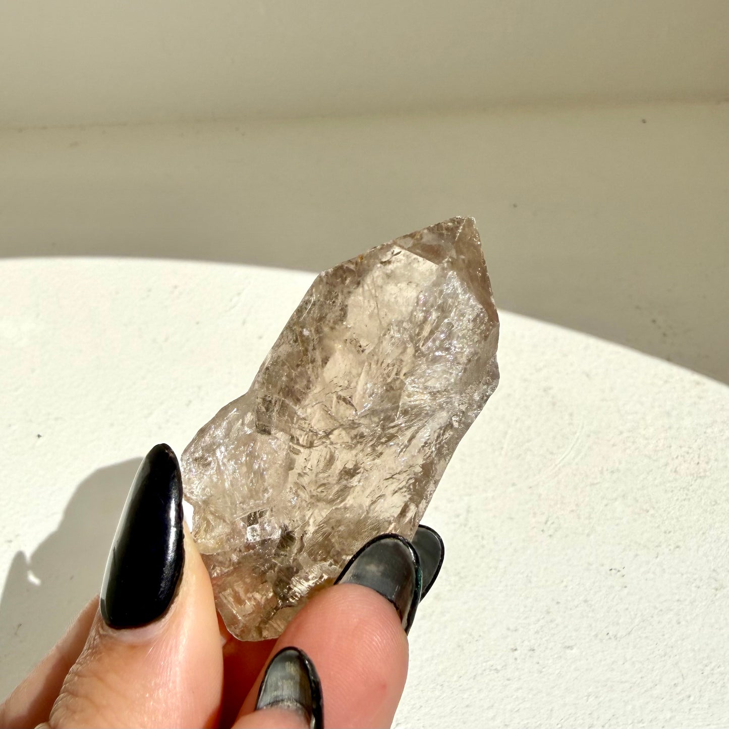 Smoky Rutile Quartz Rough Point