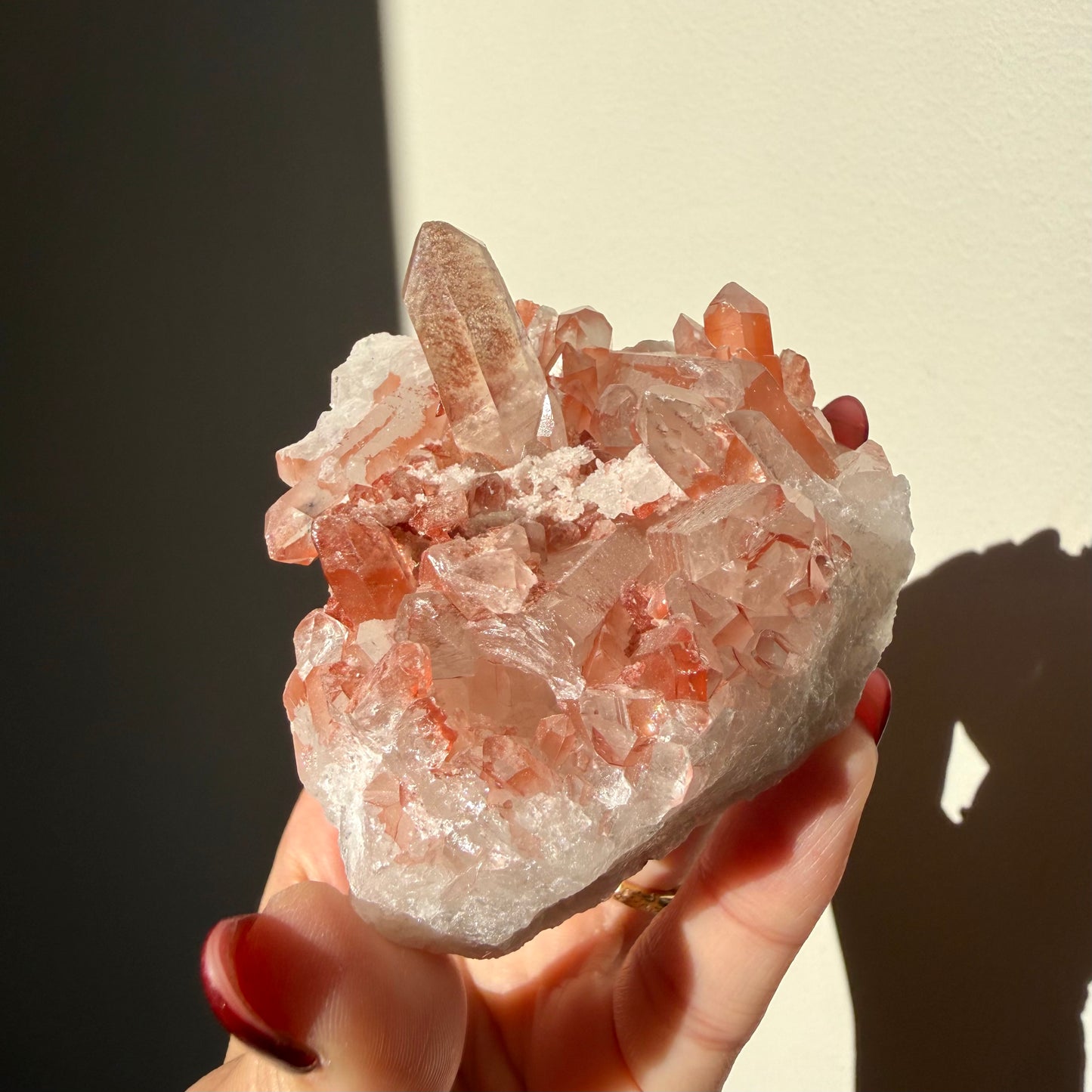 Hematite Quartz Cluster