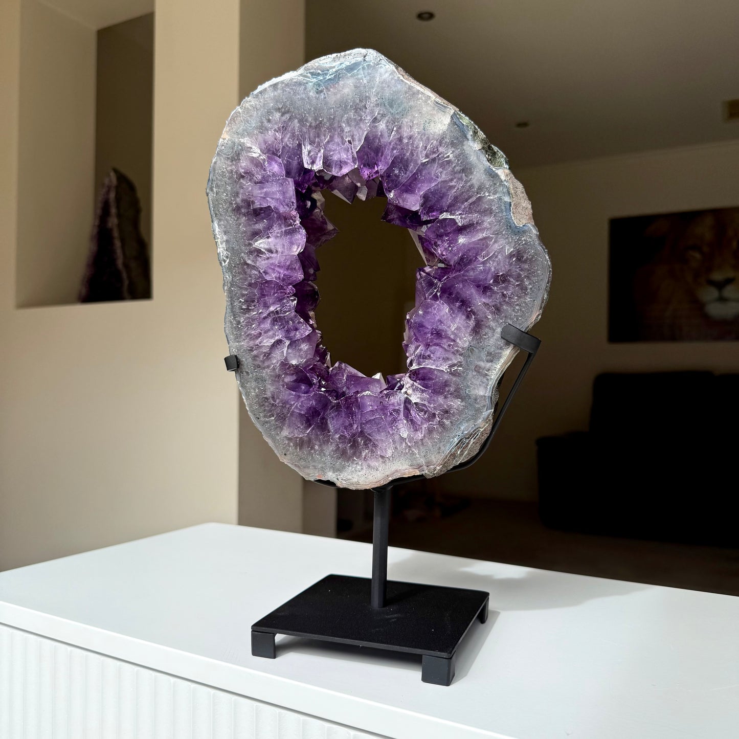 Amethyst Portal On Stand