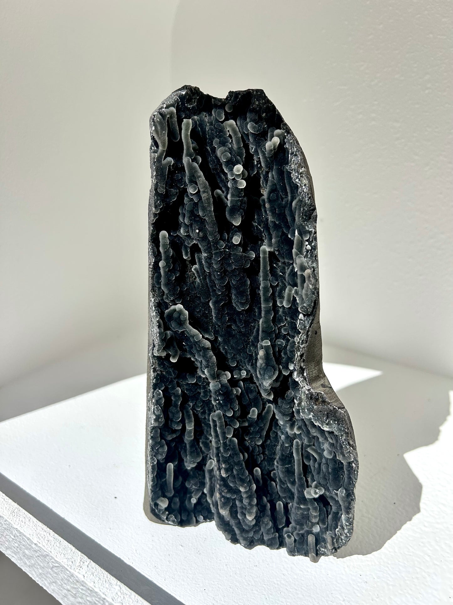 Black Stalactite Chalcedony Freestanding Cluster