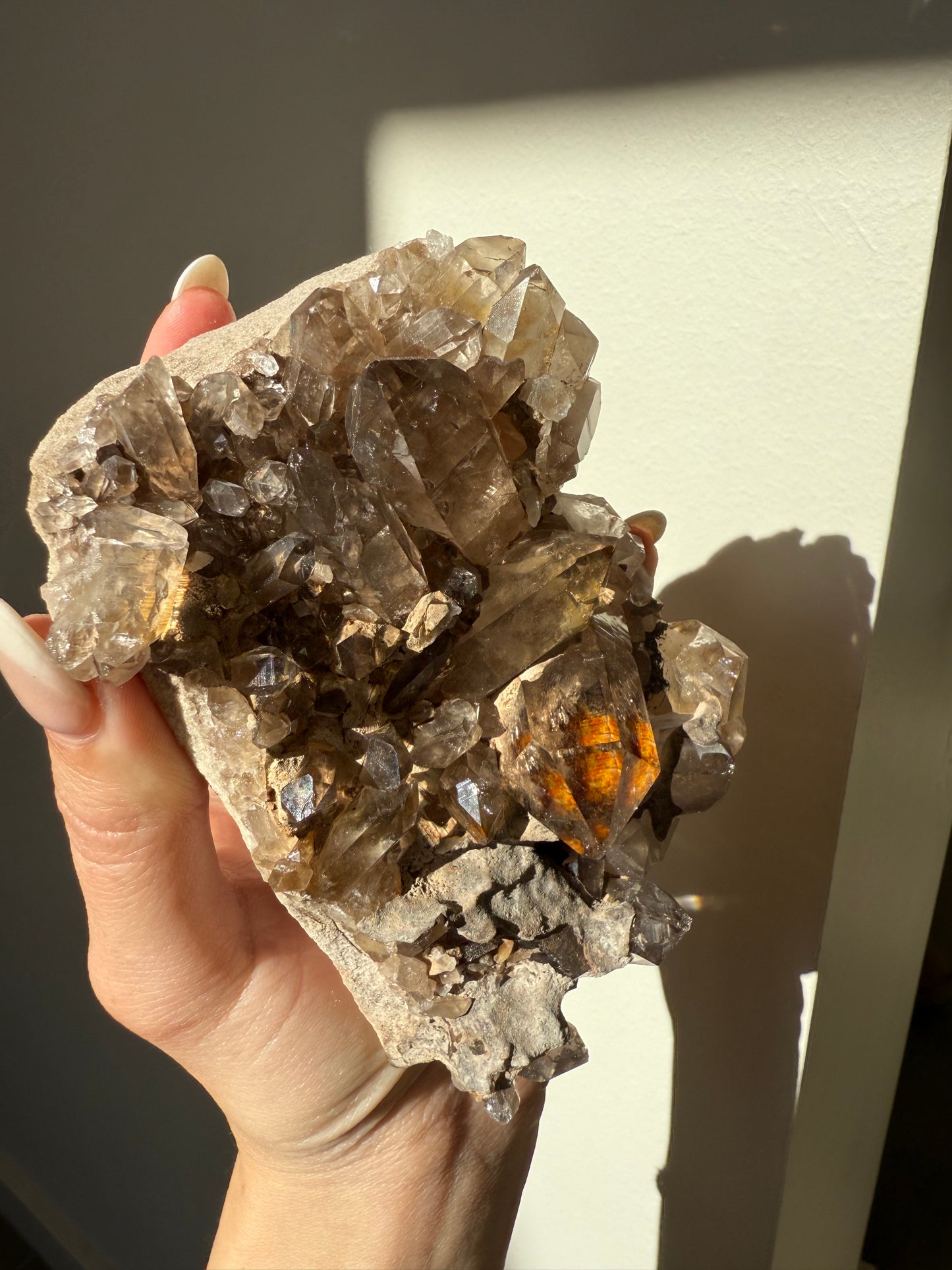 Smoky Quartz Freestanding Cluster
