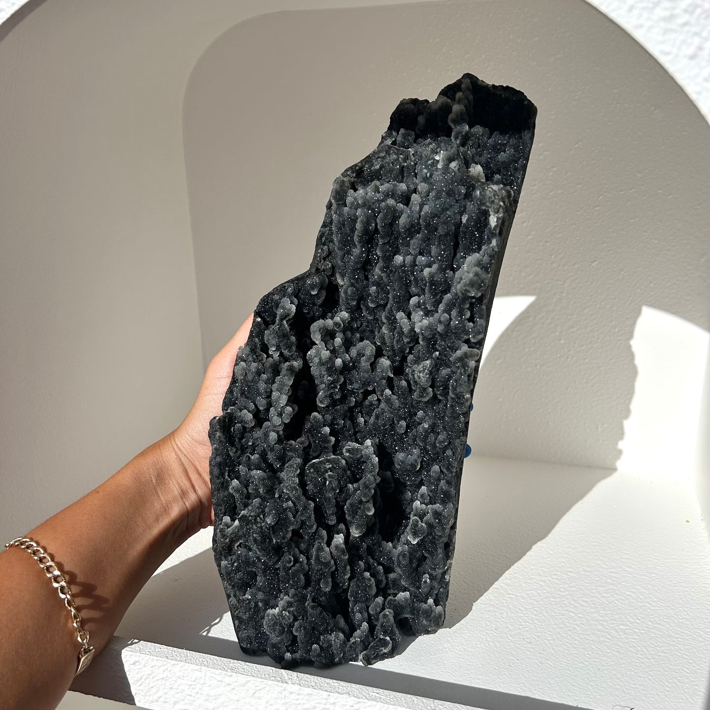 Black Stalactite Chalcedony Freestanding Cluster