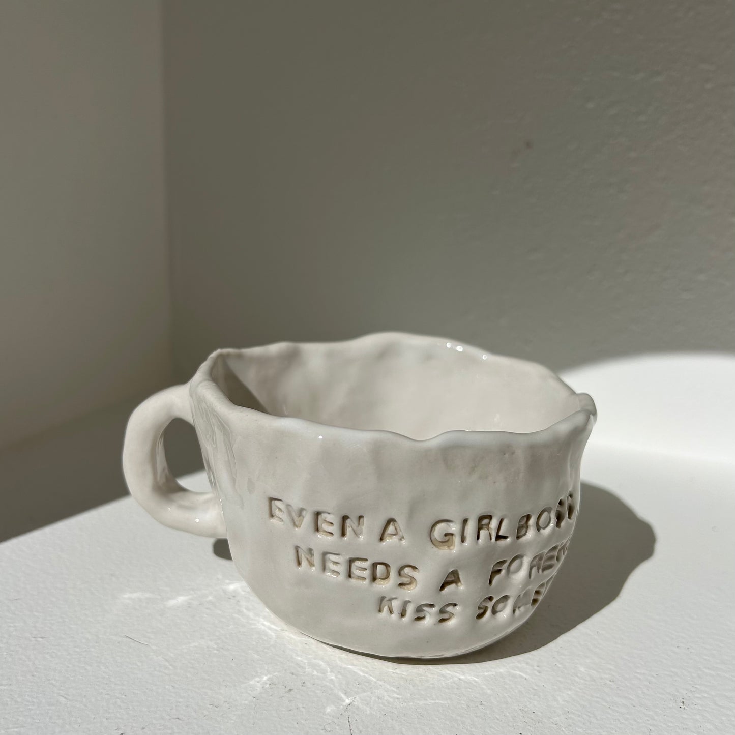 Ceramic Mug - “even a girl boss needs a forehead kiss sometimes”