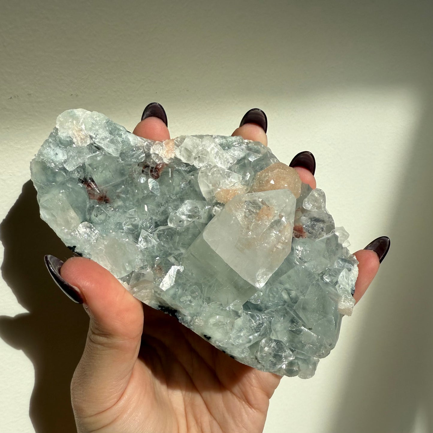 Apophyllite, Stilbite, Heulandite Cluster