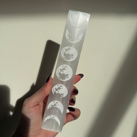 Selenite Moon Plate