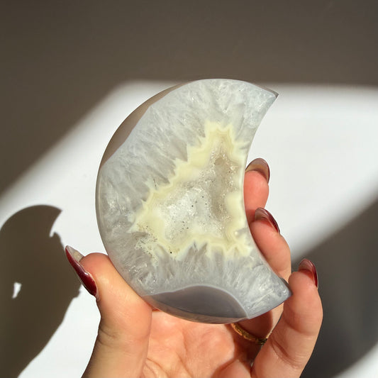Agate Druzy Moon