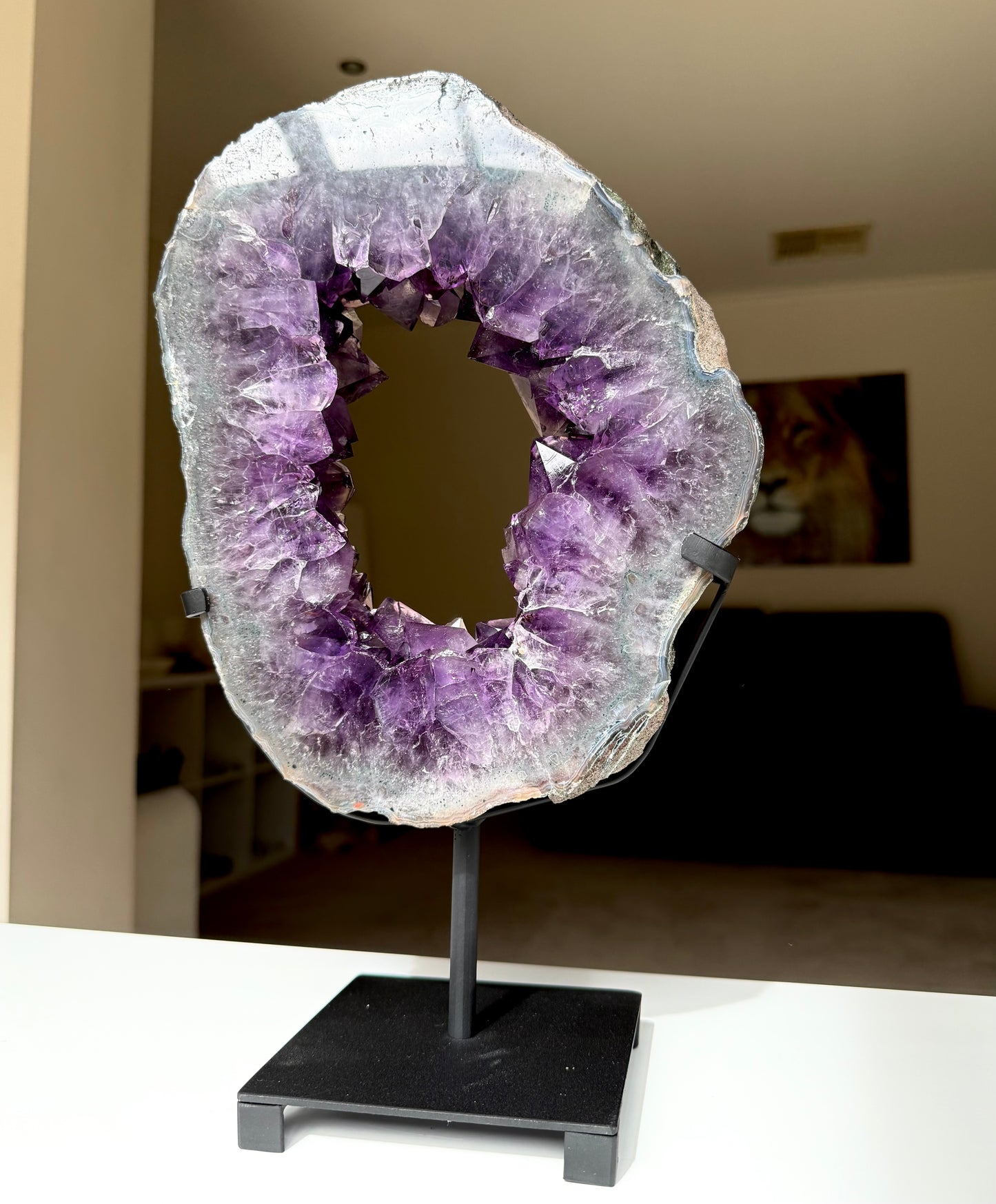 Amethyst Portal On Stand