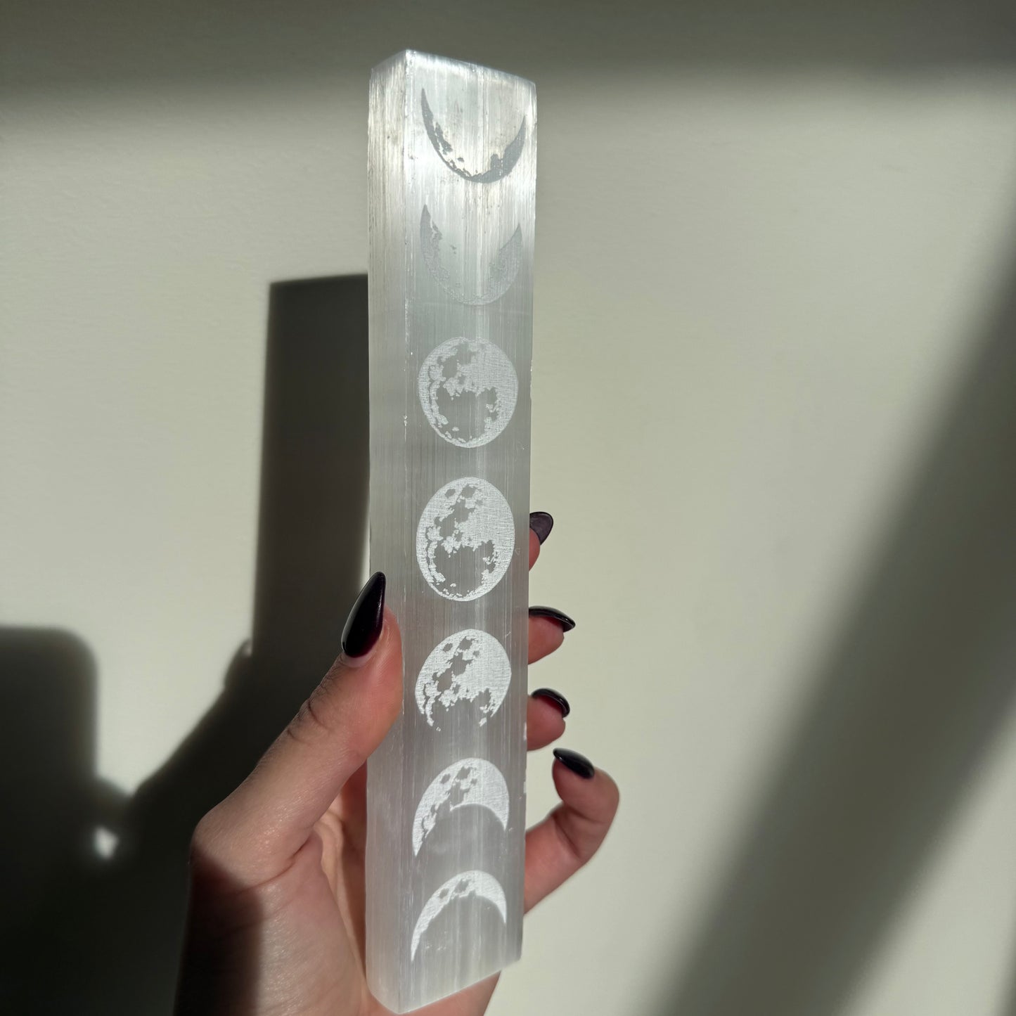 Selenite Moon Plate