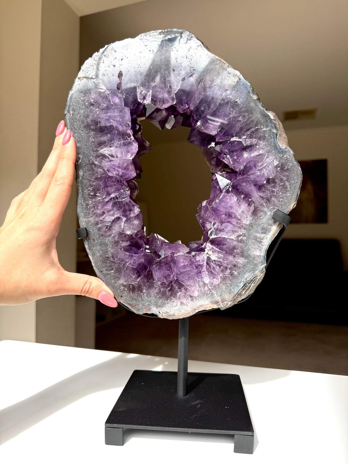Amethyst Portal On Stand