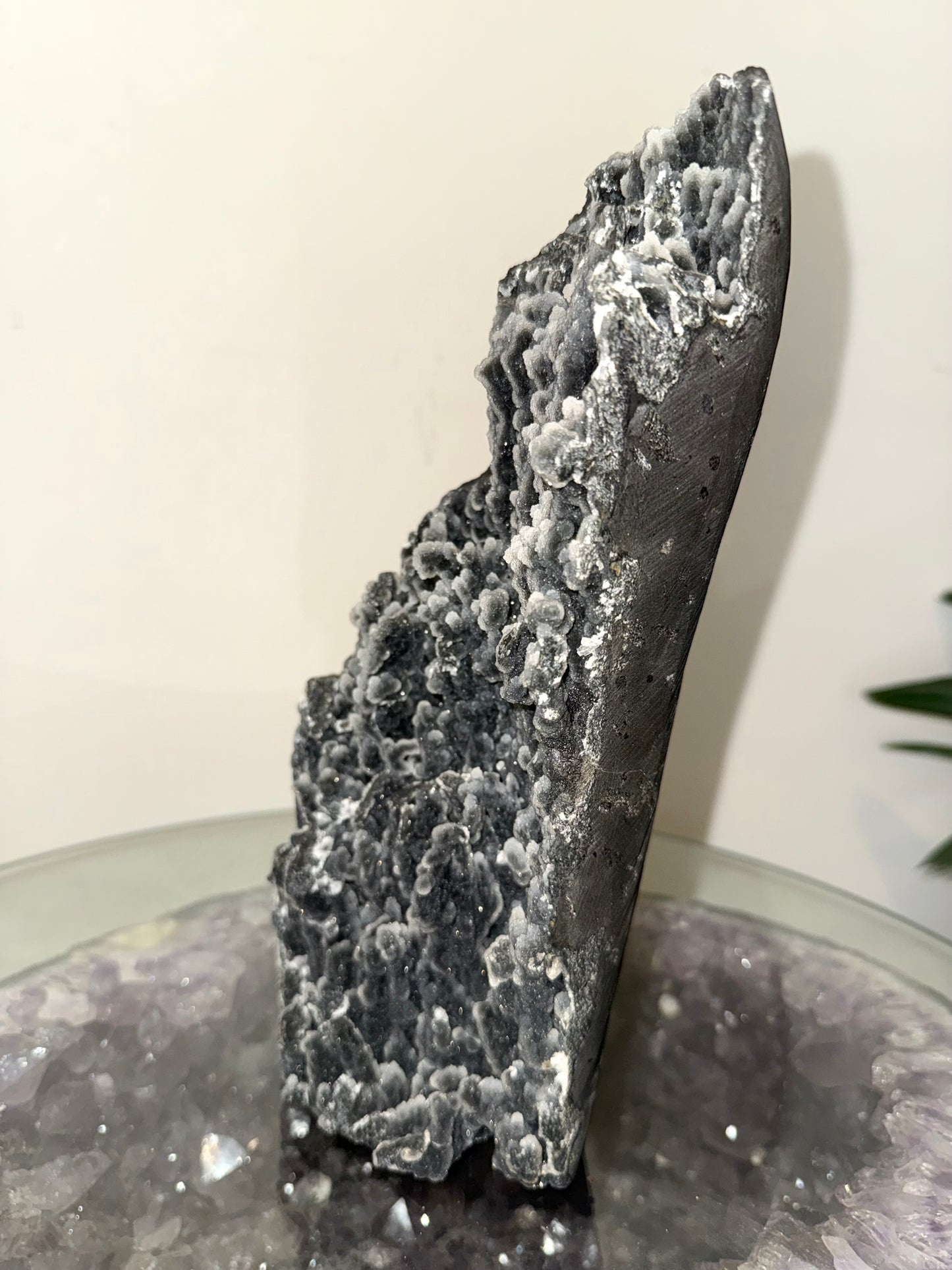 Black Stalactite Chalcedony Freestanding Cluster