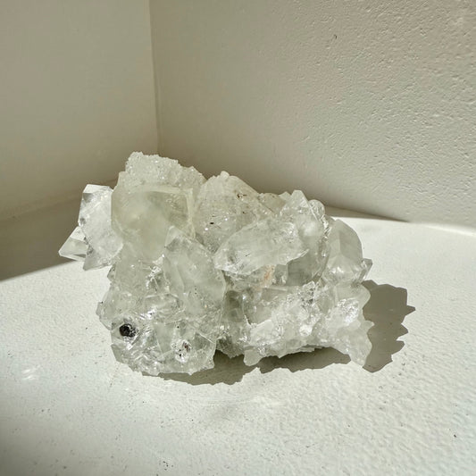 Apophyllite, Calcite Cluster