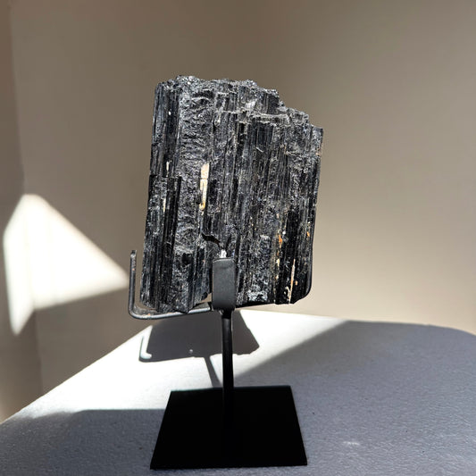 Black Tourmaline On Stand