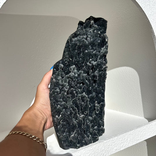 Black Stalactite Chalcedony Freestanding Cluster