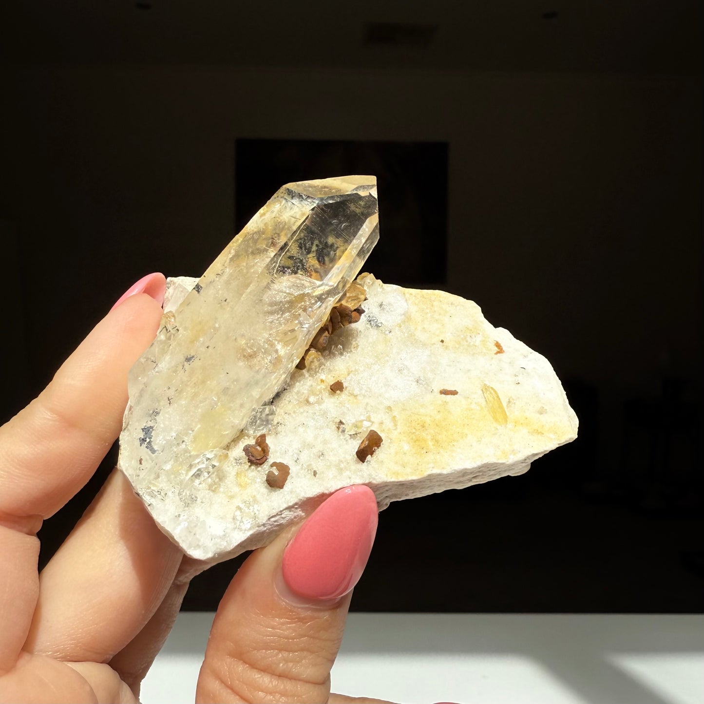 Clear Quartz On Matrix