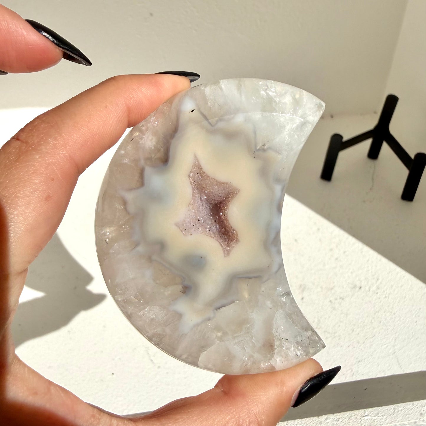Agate Druzy Moon