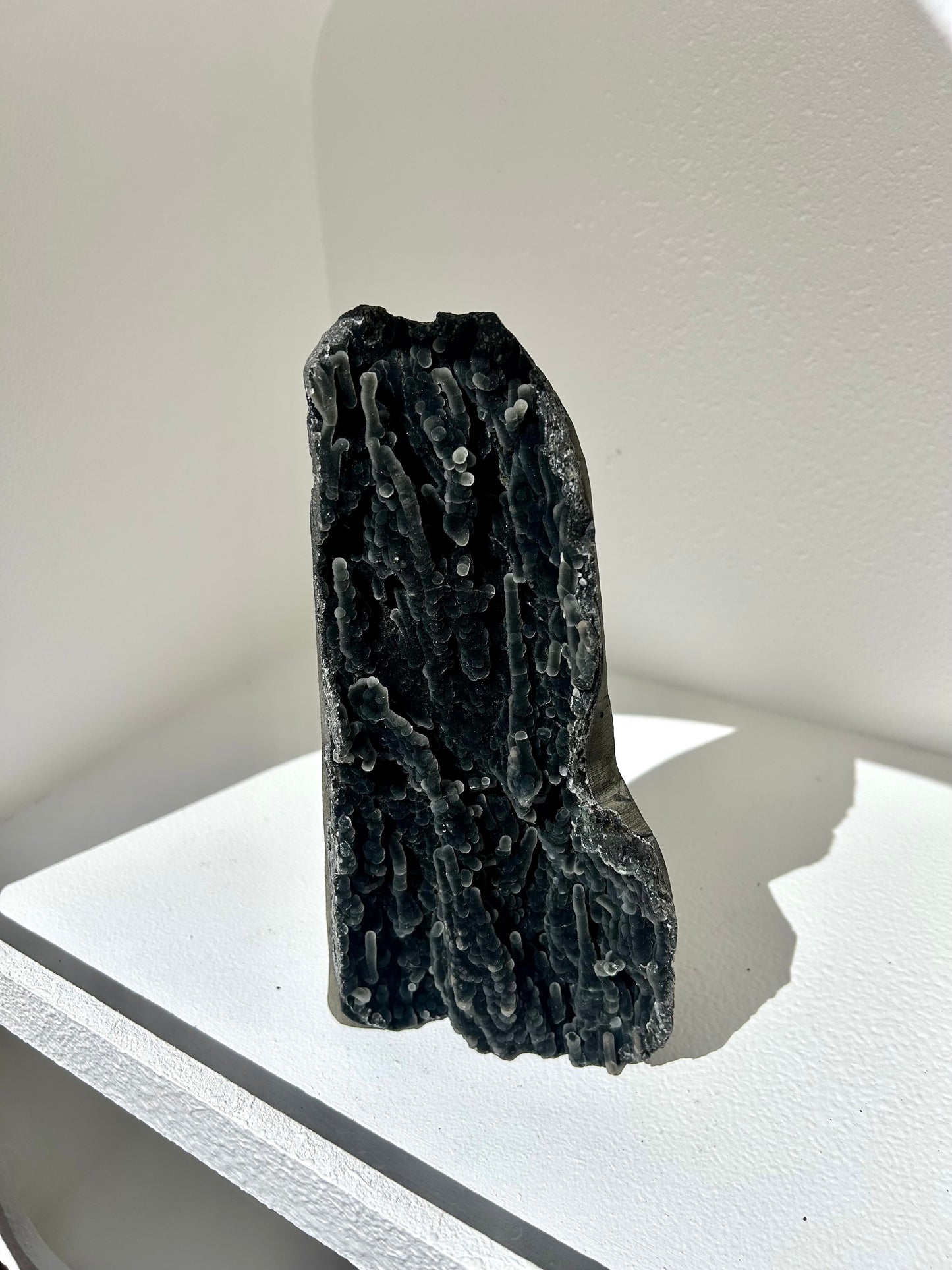 Black Stalactite Chalcedony Freestanding Cluster