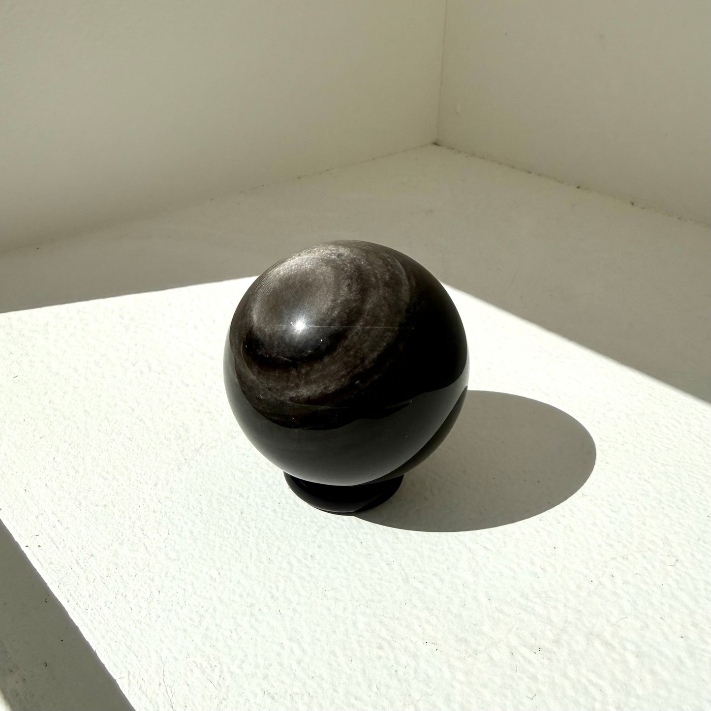 Silver Sheen Obsidian Sphere