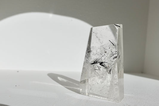 Black Tourmaline In Quartz Freeform