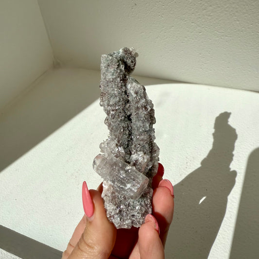 Apophyllite, Chalcedony Cluster