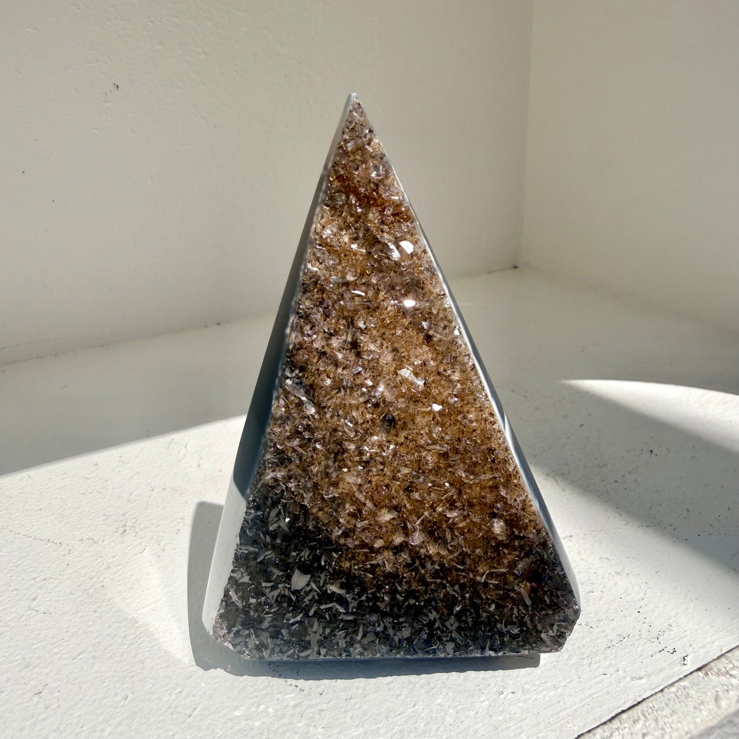 Agate Druzy Twisted Point Diamond