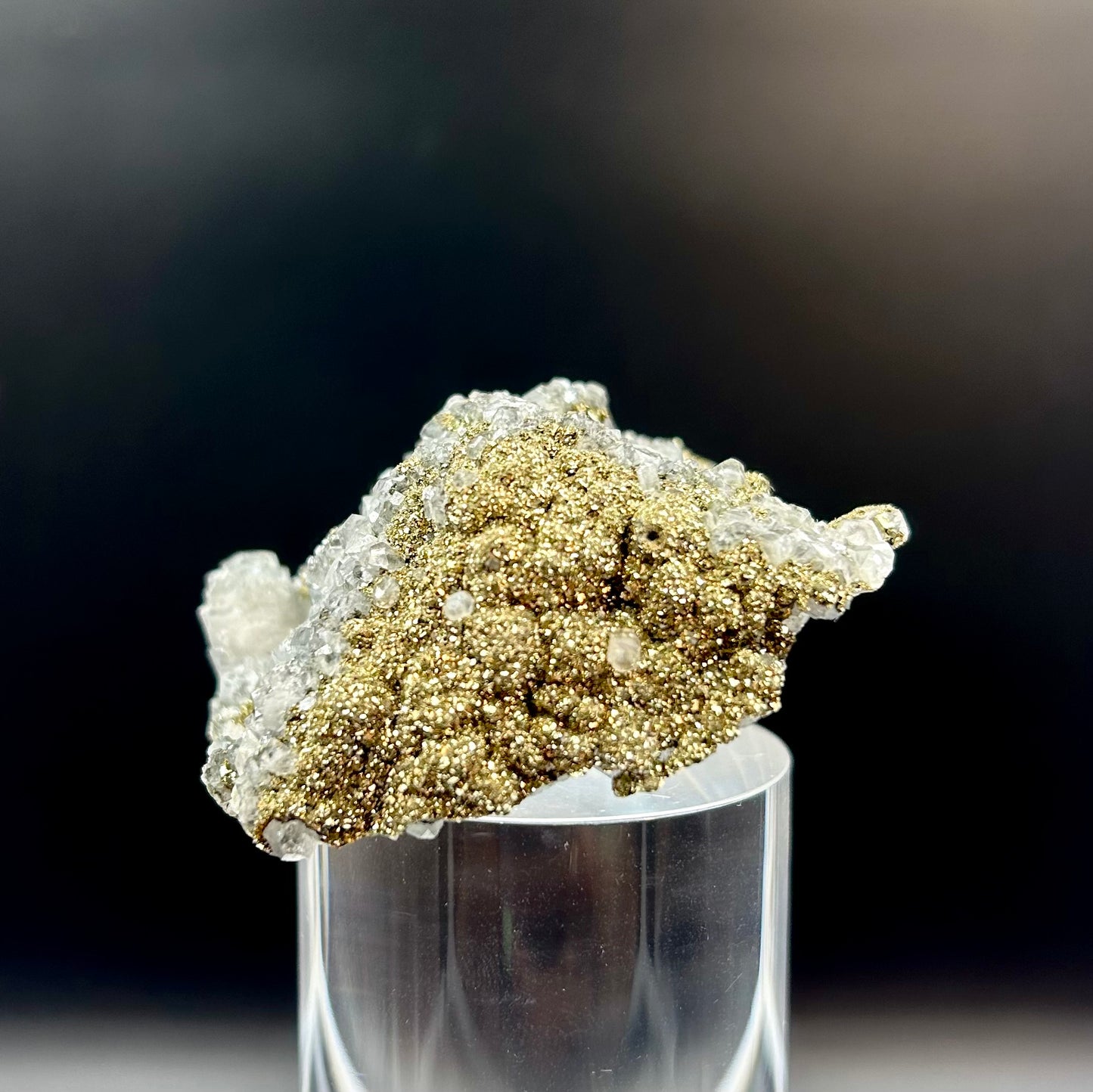 Pyrite On Fluorite Cluster