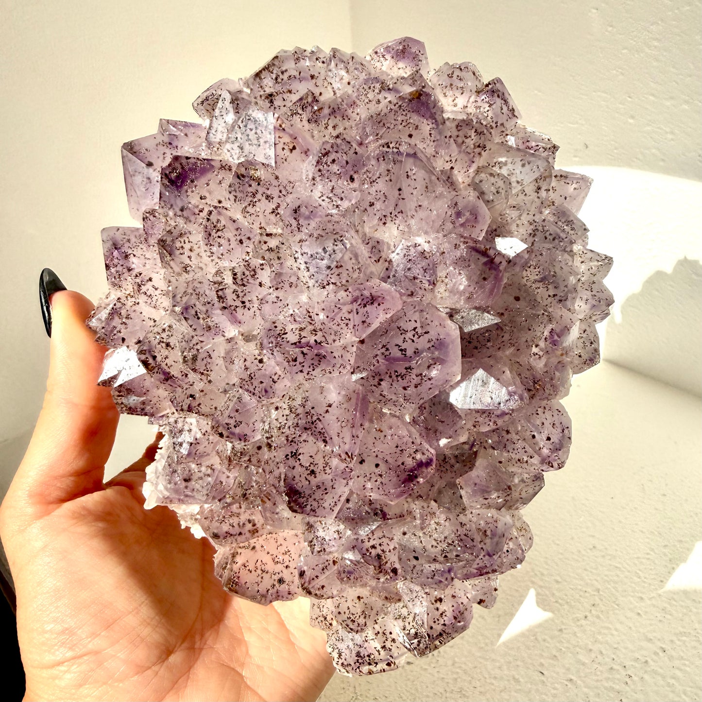 Amethyst, Cacoxenite Cluster