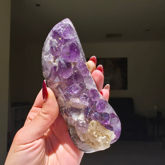 Amethyst / Calcite Cluster