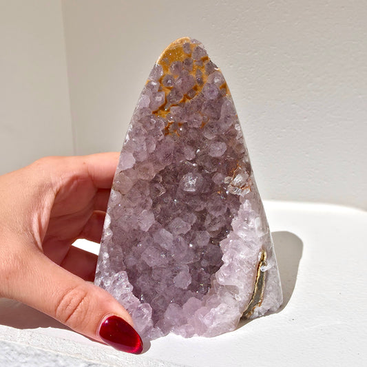 Amethyst Sugar Druzy Cut Base