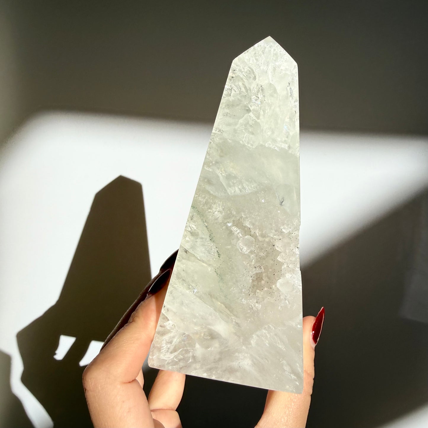 Agate Druzy Obelisk