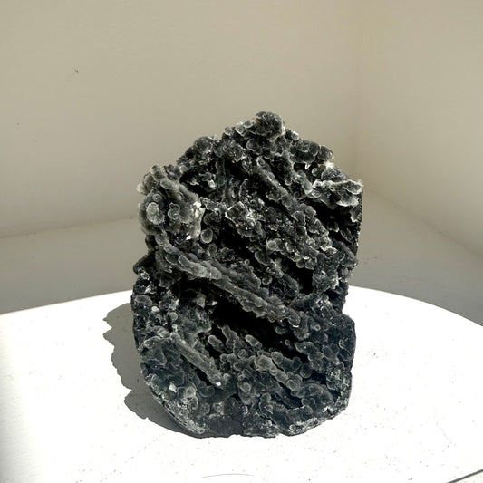 Black Stalactite Chalcedony Freestanding Cluster