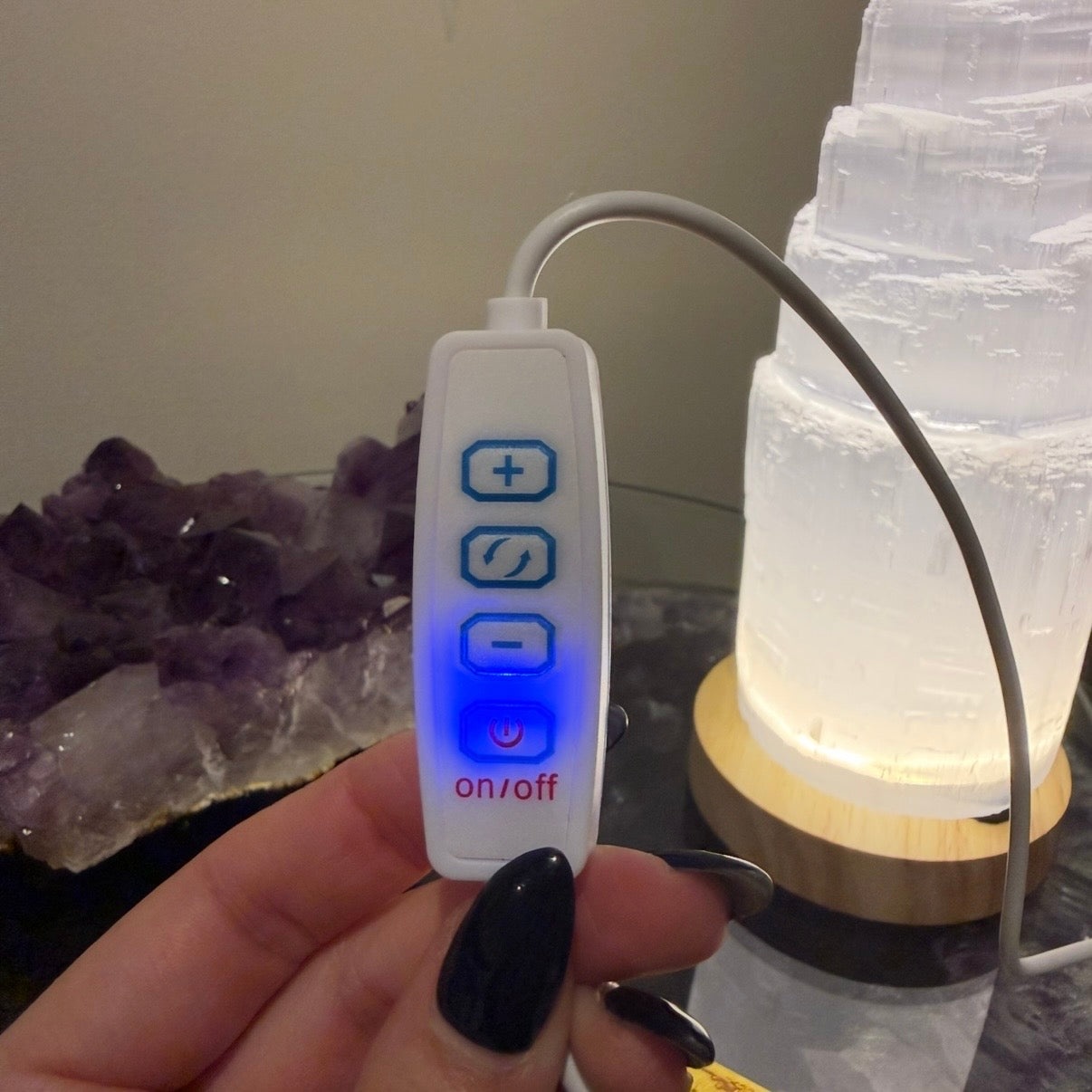 Selenite Lamp