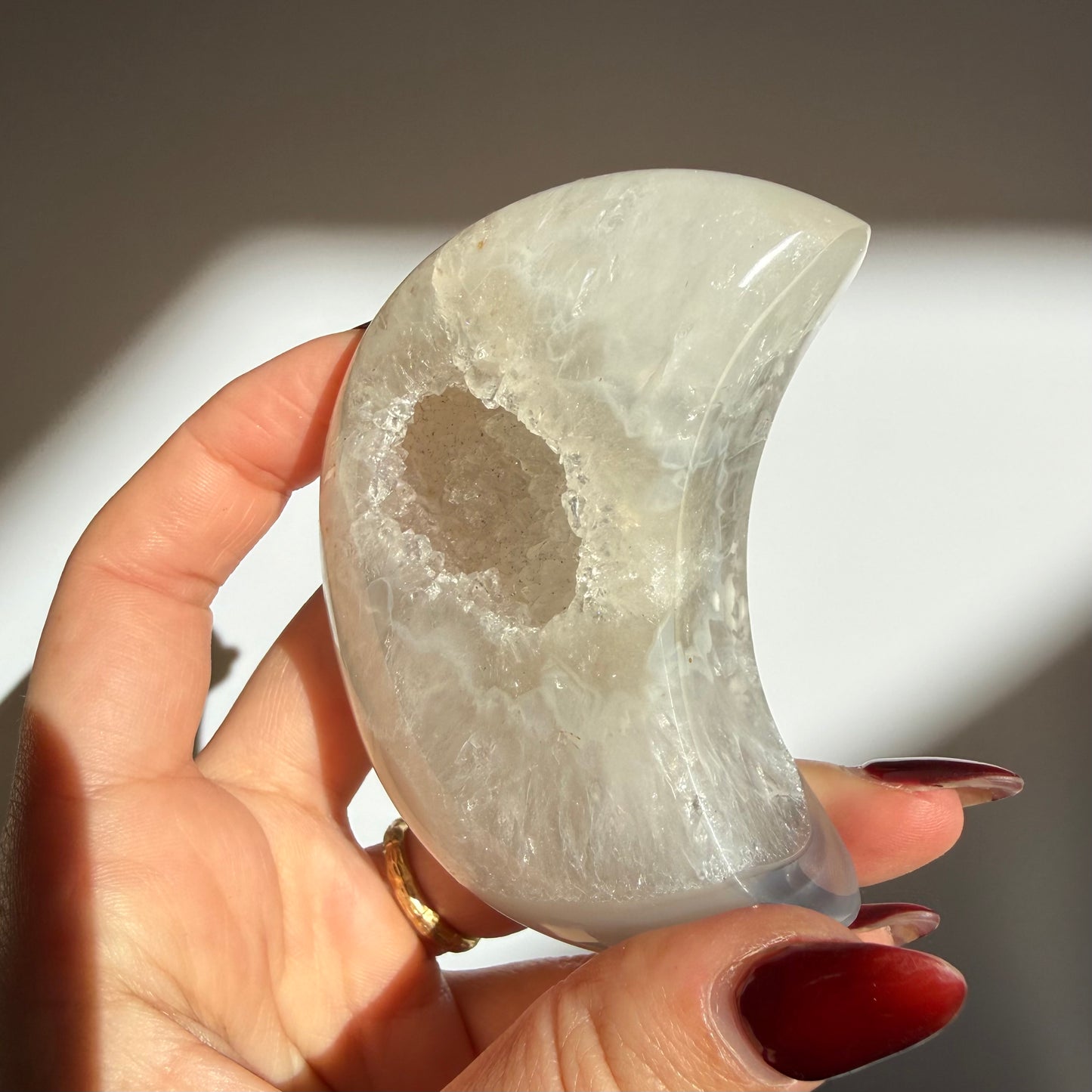 Agate Druzy Moon