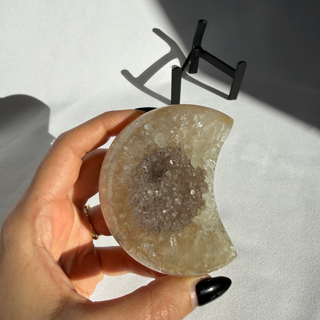 Agate Druzy Moon