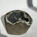 Calcite On Black Chalcedony Freeform