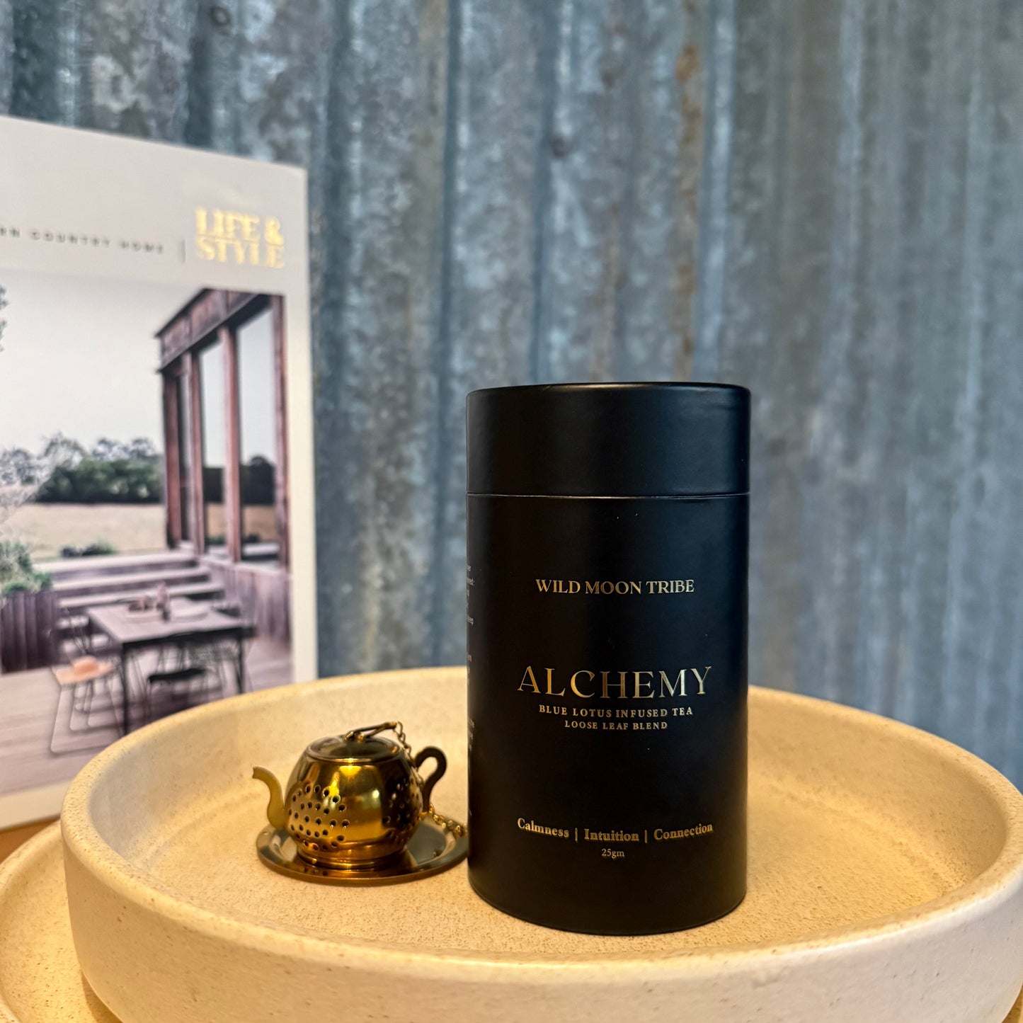 Alchemy Tea + Gold Tea Pot Infuser