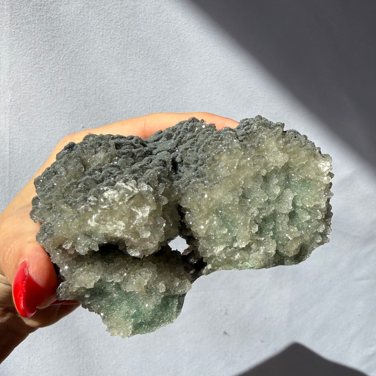 Heulandite, Chalcedony, Celadonite On Feldspar Quartz Cluster