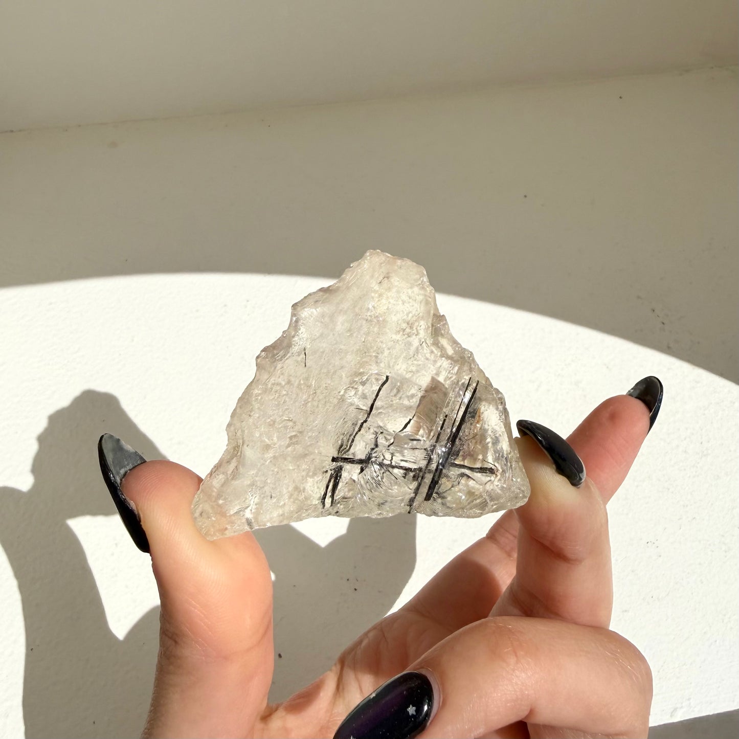 Black Tourmaline In Quartz Rough