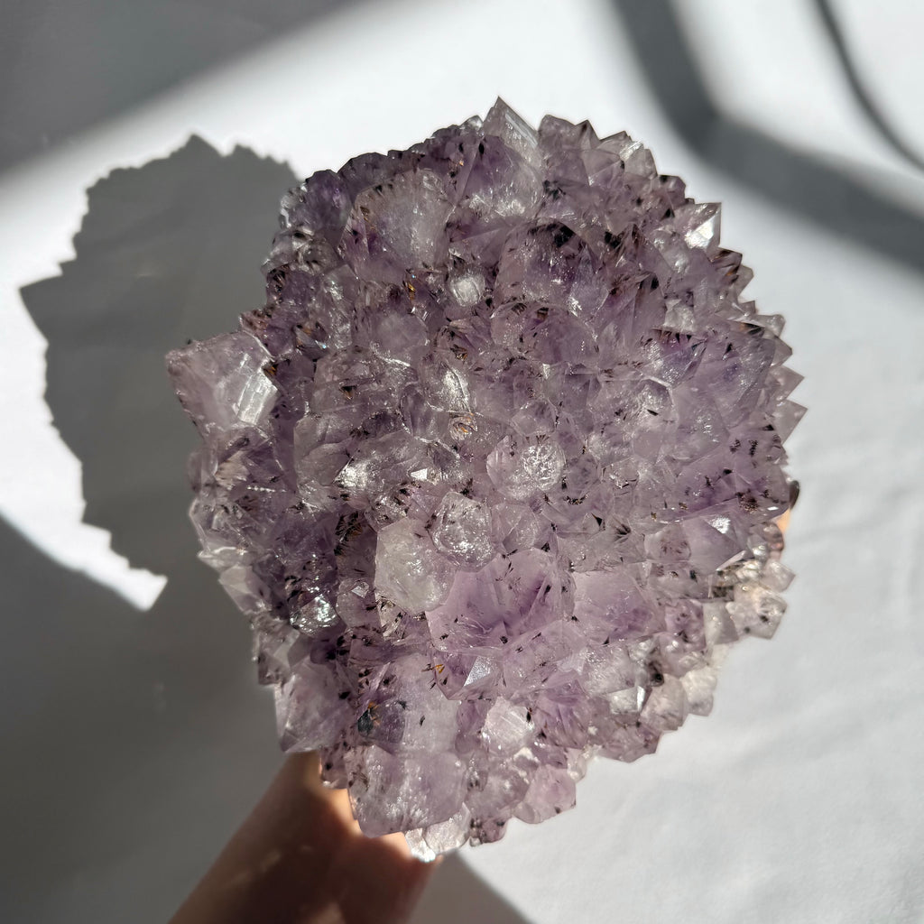 Amethyst & Cacoxenite Pine Cluster