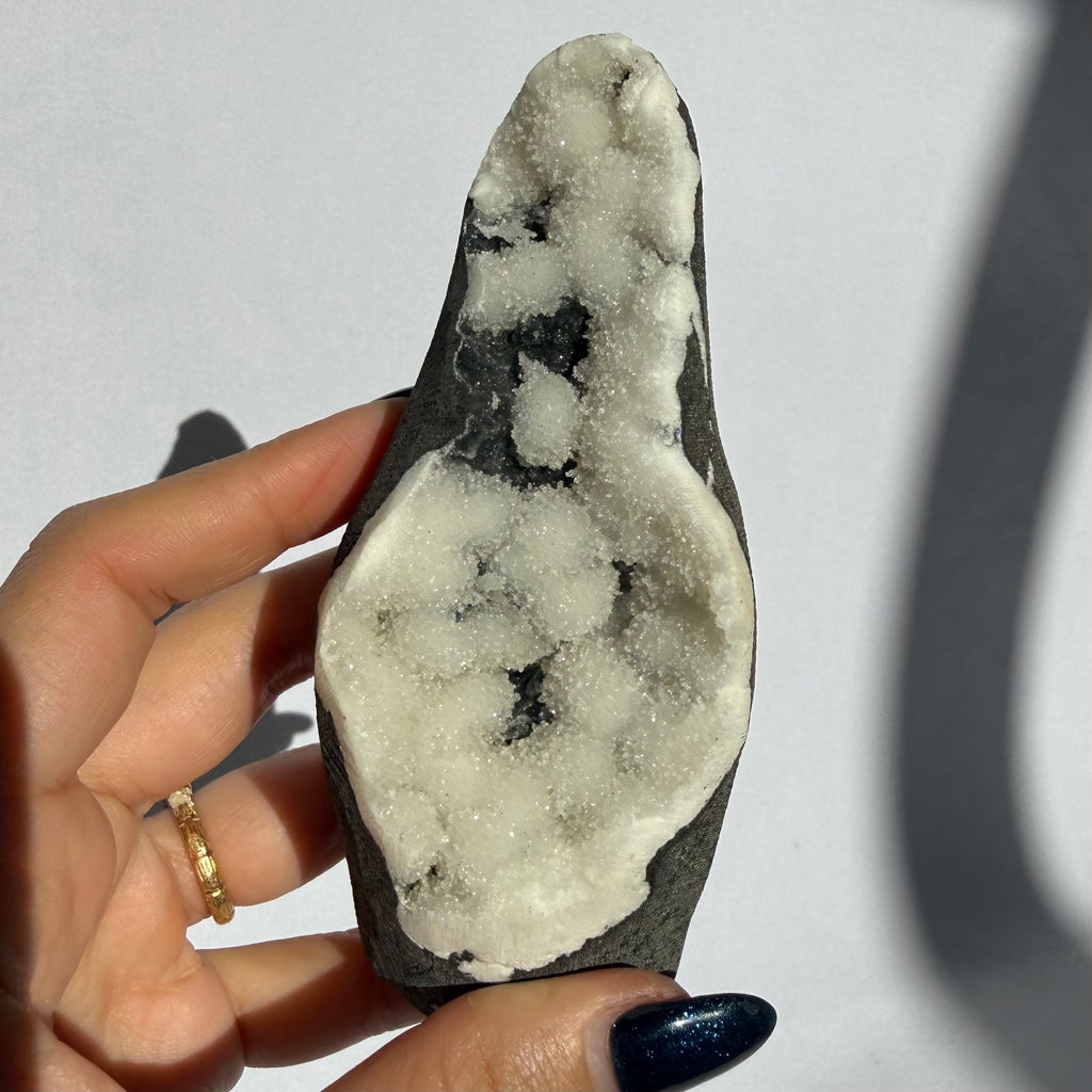 Prehnite On Chalcedony Freeform