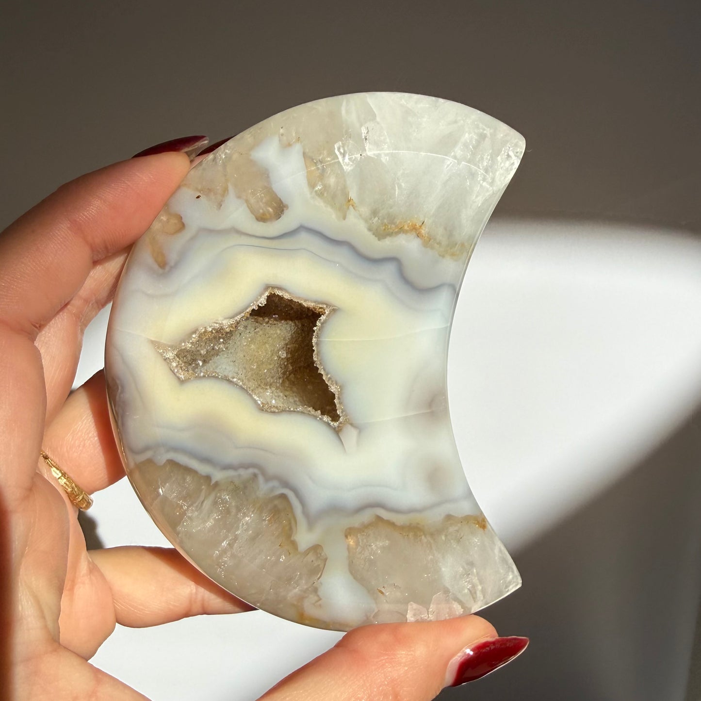 Agate Druzy Moon