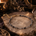 Black Tourmaline In Quartz Bracelet