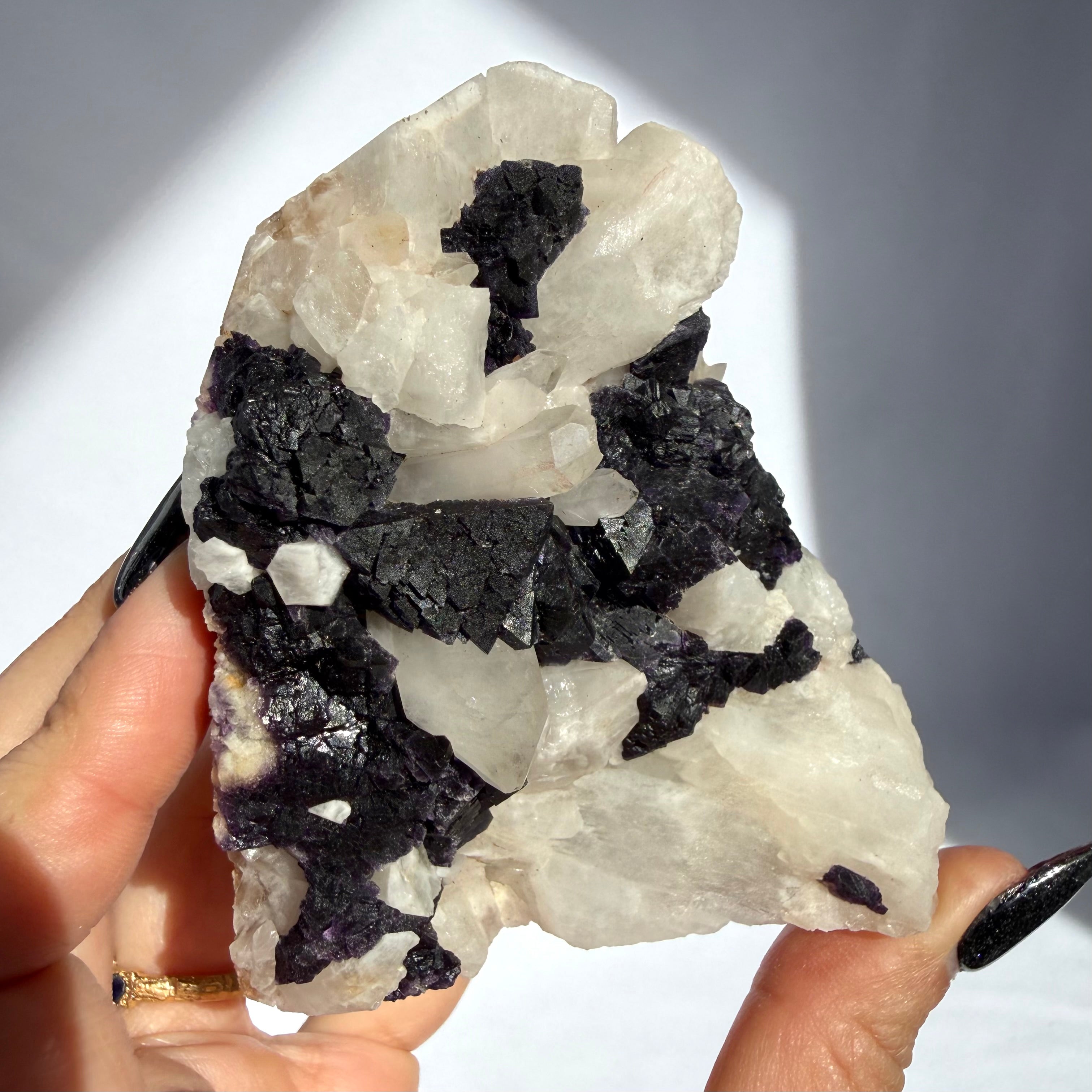 Fluorite On Quartz Freeform