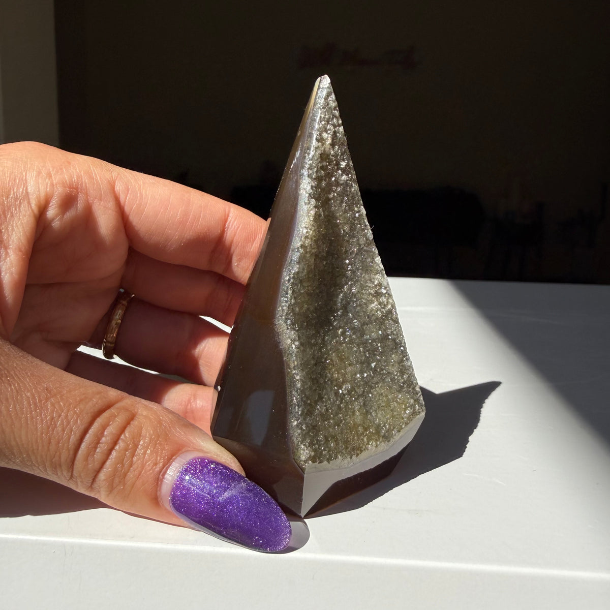 Agate Druzy Diamond