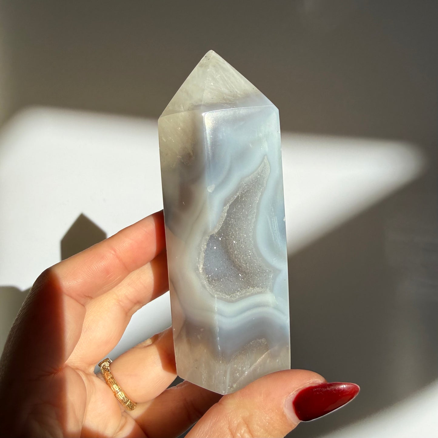 Agate Druzy Point