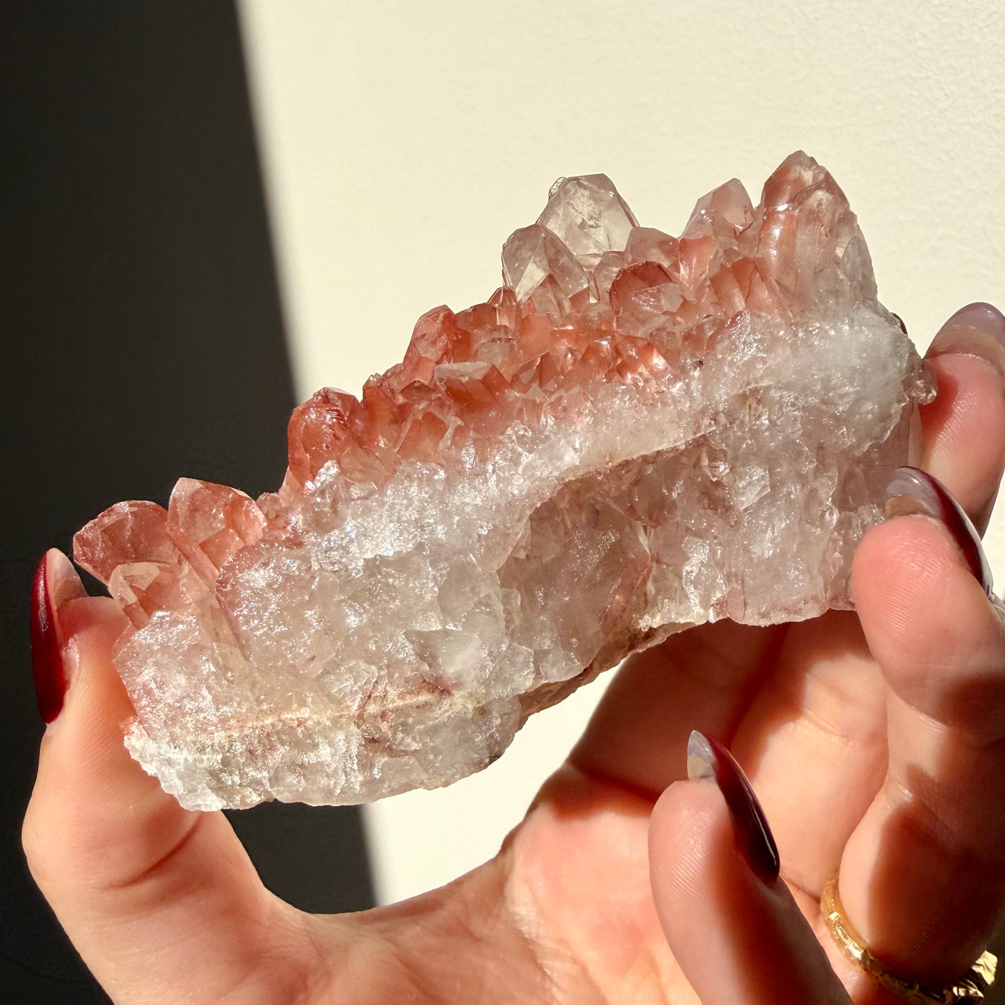 Hematite Quartz Cluster