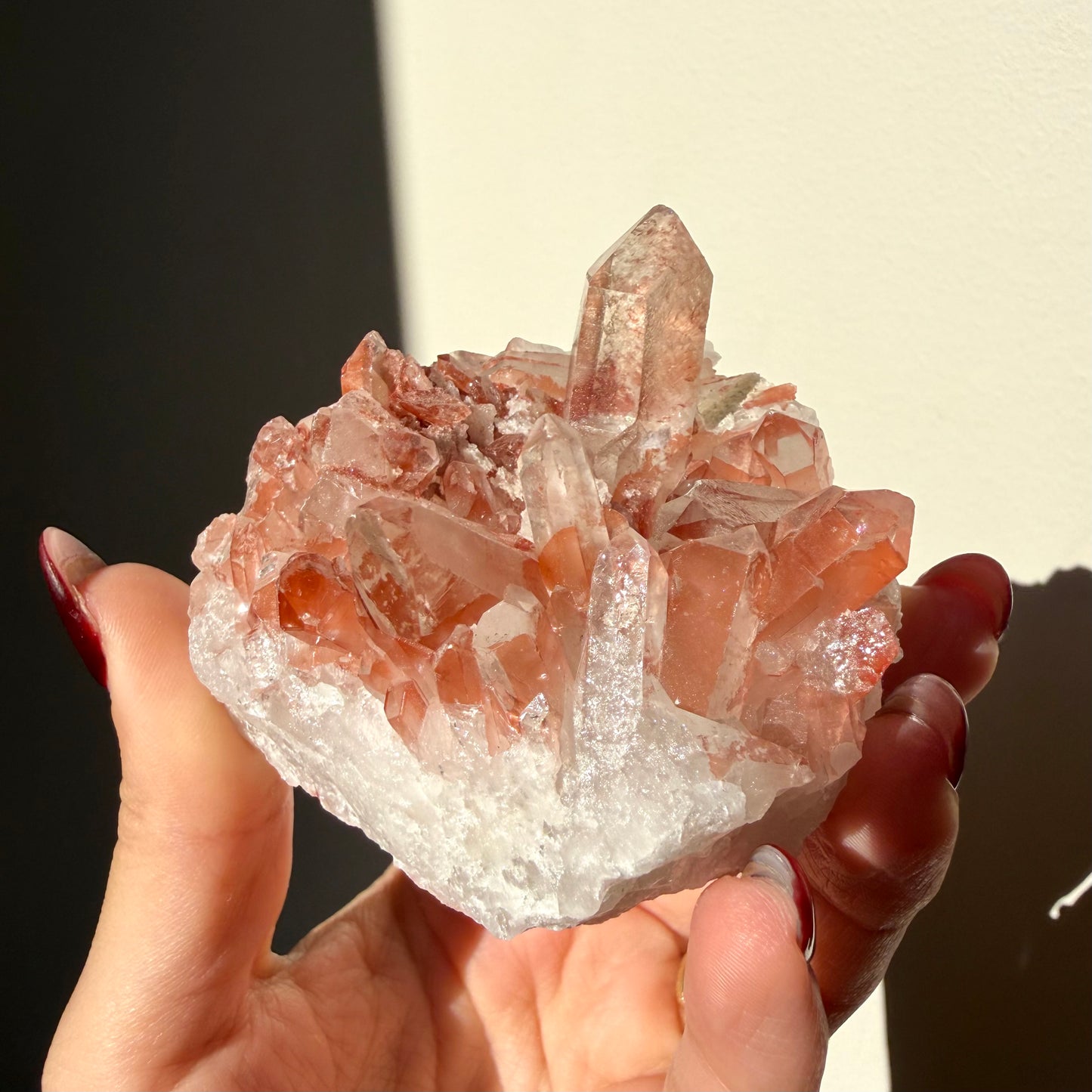 Hematite Quartz Cluster